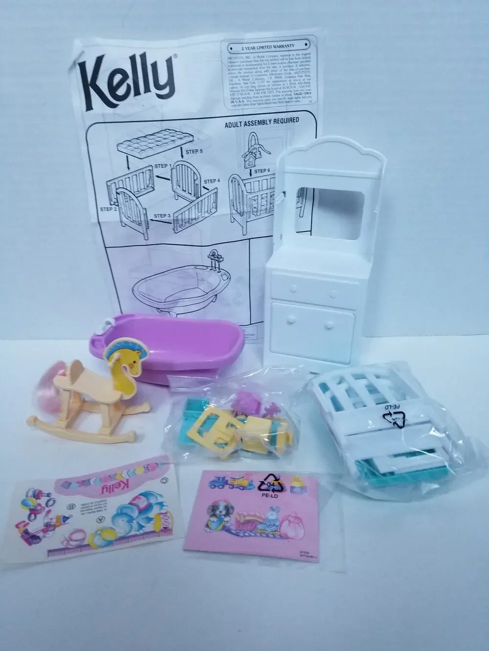 Barbie Kelly My Very Own Nursery Playset Shelly Variant 1997 Mattel No Box